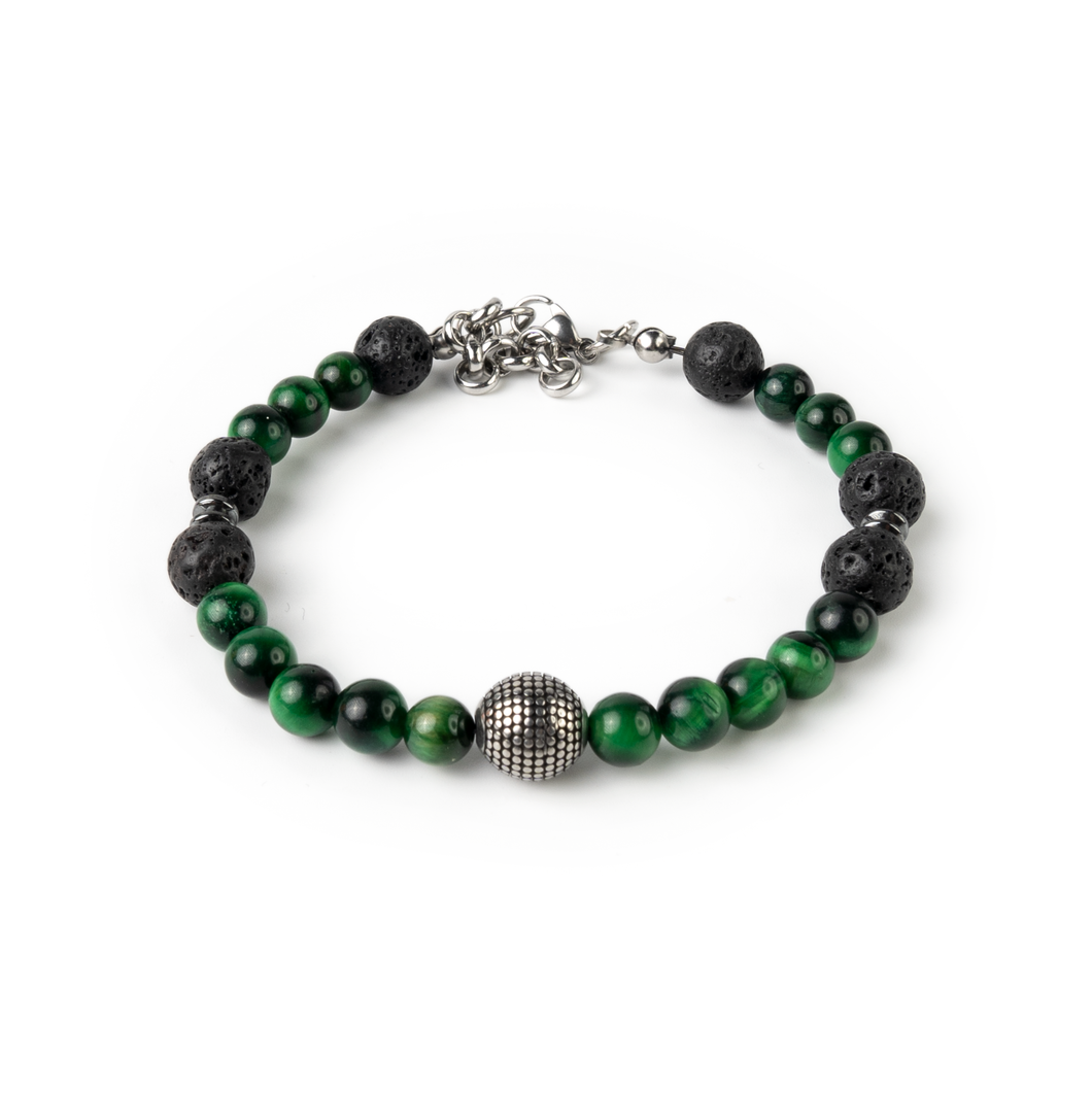 GREEN EYE OF TIGER BRACELET